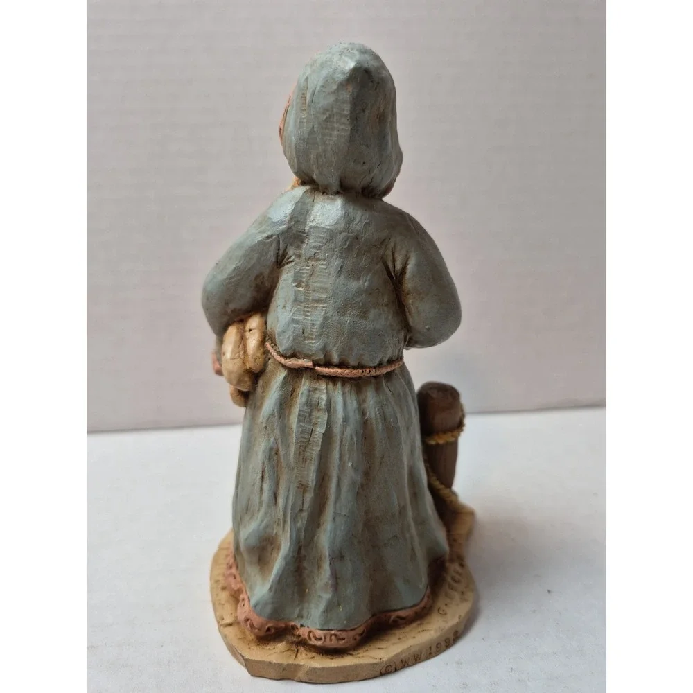 Vintage 1992 Wood World Nautical Santa Figurine‎ Made in USA Coastal Father Boat